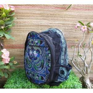 backpack thai bag boho bag ethnic bag made from embroidered fabric