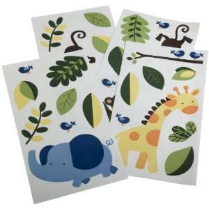  Kids Line Jungle 123 Wall Decals, Brown Baby