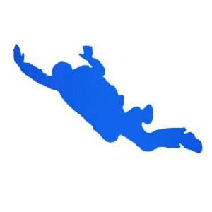  Skydiving FF Freefall Belly Decal Sticker   Blue 