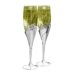   Love Always Champagne Toasting Flutes, Set of 2