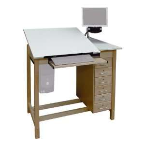  Hann Manufacturing CAD Drawing Table w/ Drawer Base 