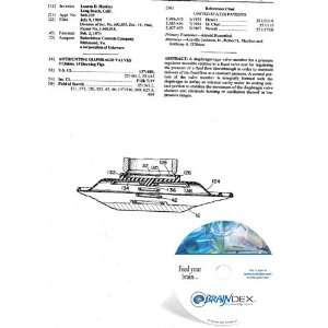  NEW Patent CD for ANTIHUNTING DIAPHRAGM VALVES: Everything 