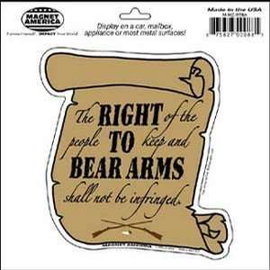  Right To Bear Arms, Second Amendment Magnet Automotive