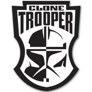  Star Wars Clone Trooper badge bumper sticker 4 x 5 