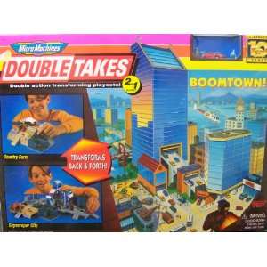  Micro Machines Double Takes Boomtown Transforming Playset 