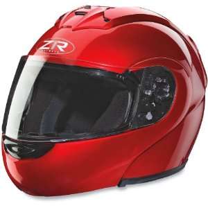   Modular Motorcycle Helmet Candy Red Medium M 0100 0211: Automotive