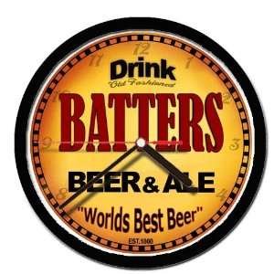  BATTERS beer and ale cerveza wall clock: Everything Else