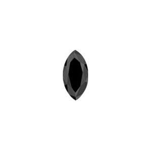  0.25 Cts of 4.8x3.0x2.7 mm AAA Marquise Loose Black 