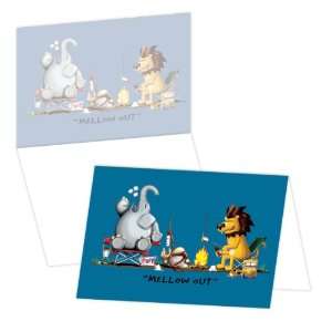  ECOeverywhere Mellow Out Boxed Card Set, 12 Cards and 