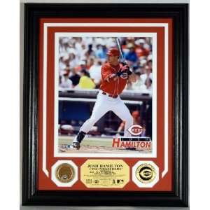  Josh Hamilton Cincinnati Reds Gold Coin Photo Mint and 