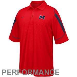  Nike Mississippi Rebels Red Stiff Arm Performance Polo 