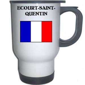 France   ECOURT SAINT QUENTIN White Stainless Steel Mug 