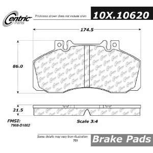  Centric Parts, 100.10620, OEM Brake Pads Automotive