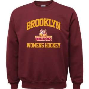 Brooklyn College Bulldogs Maroon Youth Womens Hockey Arch 