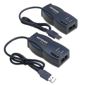  Netgear Phoneline 10X 10MB USB Home Network Adapter Kit 
