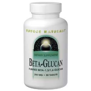    Glucan 250 mg 30 Tablets   Source Naturals