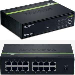  Quality 16 port 10/100Mbps GREENnet Sw By TRENDnet 