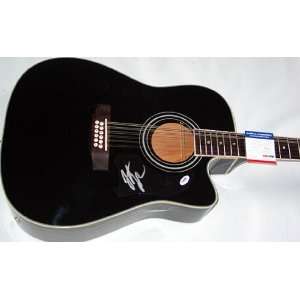   Autographed Signed 12 String Guitar & Proof PSA 