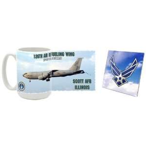 USAF 126th Air Refueling Wing Mug/Coaster: Kitchen 