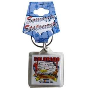  Colorado Keychain Lucite State Map Case Pack 96 