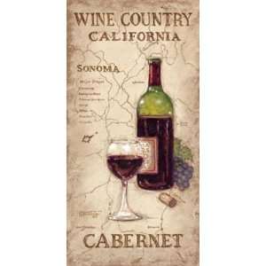    Wine Country II   Janet Kruskamp 12x24 CANVAS