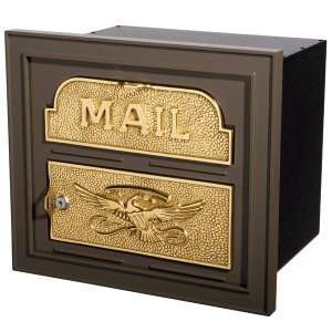  Gaines Mailboxes: Bronze with Polished Brass Classic 