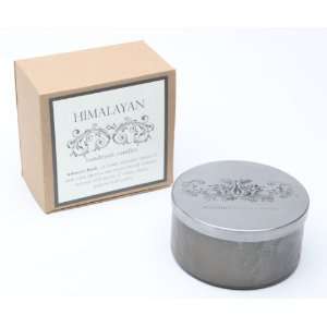 Himalayan Trading Post Black Antique Glass Soy Candle, Tobacco Bark 