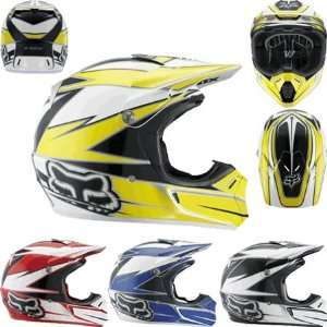  Fox V3 Race Full Face Helmet 2007 X Large  Yellow 