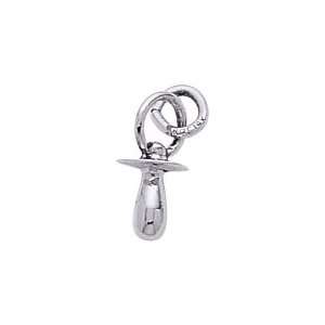  Rembrandt Charms Pacifier Charm, Sterling Silver: Jewelry