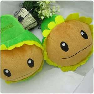  Plants Vs. Zombies Green&yellow Sunflower Adult Slipper 