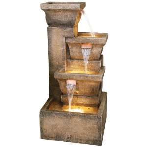  Ashboro Lighted Indoor Outdoor Water Fountain: Home 