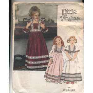 Vintage Little Vogue Dress Sewing Pattern #1800 