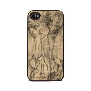  Leonardo DaVincis Horses   iPhone 4 or 4s Cover, Cell 