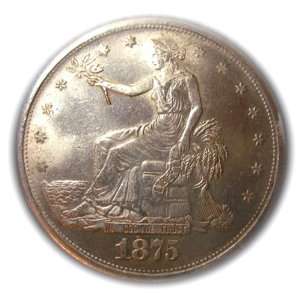  Replica U.S.Trade dollar 1875 CC 