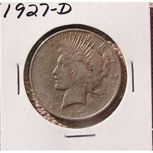  1927 D Peace Silver Dollar, Very Fine condiiton 