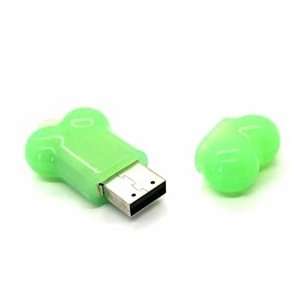  2GB Cute Bone USB Flash Drive (Green): Electronics