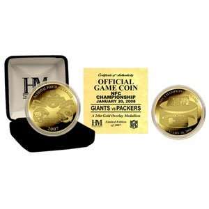  2007 Official Nfc Championship Game 24Kt Gold Flip Coin 