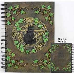  Black Cat Pentagram Journal 