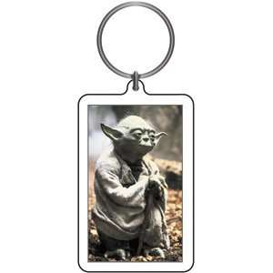  Star Wars Yoda Standing Lucite Keychain: Office Products