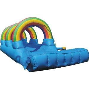    Inflatable Wet Single Lane Rainbow Slip N Slide Toys & Games