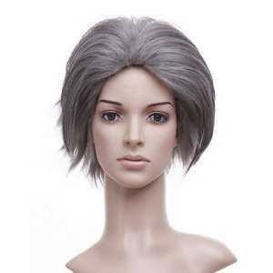  Silver Grey Short Length Anime Cosplay Costume Wig: Toys 