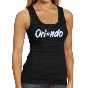  Orlando Magic Ladies Black Hardwood Tank Top: Sports 