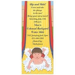  Water Slide Invitation Birthday Party Invitations Health 