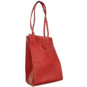  Piel Leather Small Market Bag Saddle: Office Products
