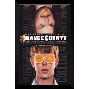   : Orange County FRAMED 27x40 Movie Poster: Jack Black: Home & Kitchen