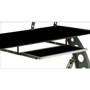  PitStop Sliding Pull Out Keyboard Tray, Black Glass 