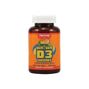  Jarrow Formulas Yum Yum D3 Gummies Orange    400 IU   90 