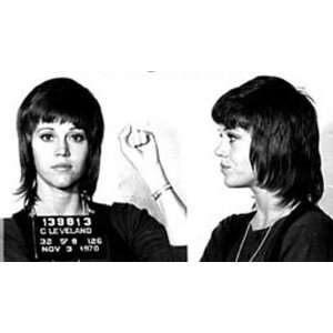  Jane Fonda Mug Shot Novelty 8 1/2x11 Photograph 
