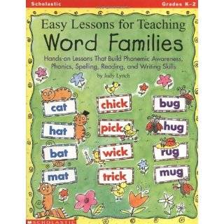 Easy Lessons for Teaching Word Families Hands on Lessons That Build 
