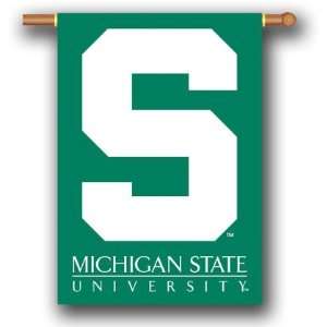  MICHIGAN STATE SPARTANS 28 x 40 Double Sided Outdoor 